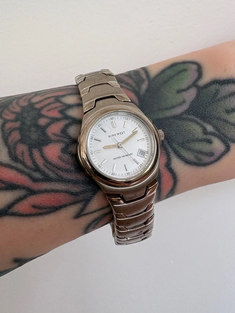 VTG Nine West Silver Watch
